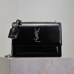 생로랑 선셋백 미듐 은장