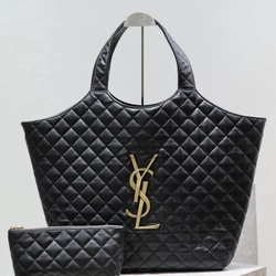 생로랑 아이케이 맥시 쇼퍼백 블랙