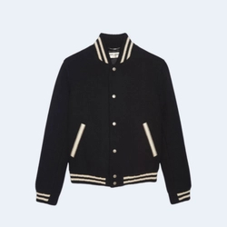생로랑 테디 칼리지 바시티 자켓