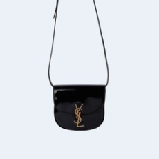 생로랑 카이아 스몰 샤이니 샤첼 숄더백 블랙 골드