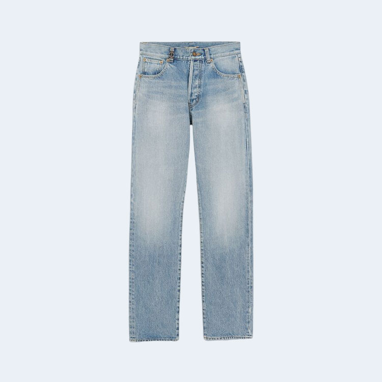 생로랑 하와이 블루 데님 카산드라 진