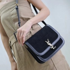 생로랑 솔페리노 미디엄 스웨이드 733704