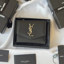 생로랑 레더 아이코닉 3단 지갑