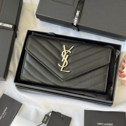 생로랑 마틀라세 모노그램 플랩 장지갑 372264