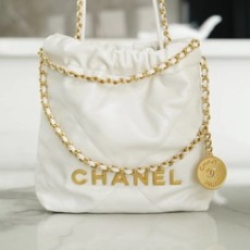 샤넬 22백 미니 화이트 금장