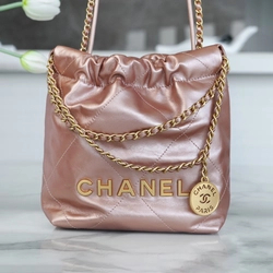 샤넬 22백 미니 로즈골드 금장
