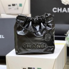 샤넬 22백 미니 블랙 & 블랙메탈