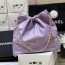 샤넬 22백 스몰 퍼플 & 골드메탈
