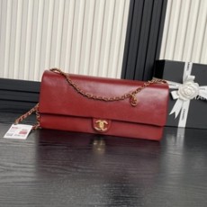 샤넬 맥시 클러치백 유광 그레인드 카프스킨 골드 32cm