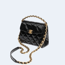 샤넬 미니 탑 핸들 플랩백