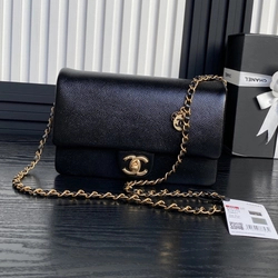 샤넬 스몰 플랩 백 유광 그레인드 카프스킨