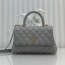 샤넬 24A COCO 탑 핸드 캐비어 백 그레이