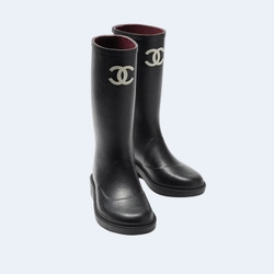 샤넬 카우초크 블랙 부츠