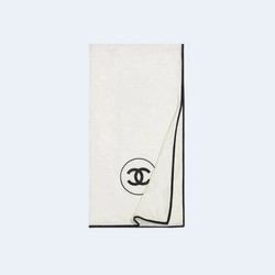 샤넬 CC로고 캐시미어 아이보리 스카프