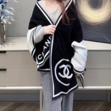 샤넬  양모 100% CC 로고 머플러