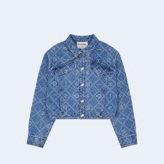 샤넬 데님 자켓 블루 화이트