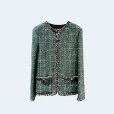 샤넬 울 실크 트위드 자켓