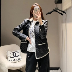 샤넬 코코네쥬 로고 퀼팅 라잇패딩 재킷