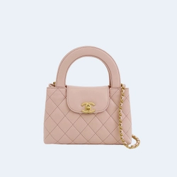 샤넬 23켈리 램스킨 라이트 핑크