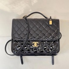 샤넬 백팩 제니백 라지 블랙 금장