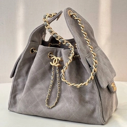 샤넬 25c 뉴호보백 샤이니 스웨이드 40