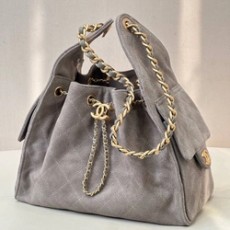 샤넬 25c 뉴호보백 샤이니 스웨이드 40