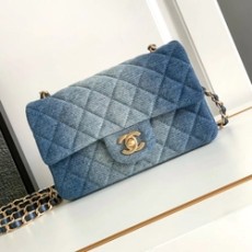 샤넬 클래식 데님 스몰 체인백