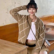 샤넬 코코네이지 퀄팅 니트 가디건 자켓