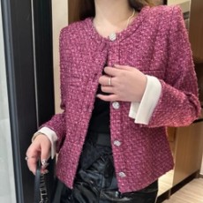 샤넬 믹스드 코튼 울 트위드 자켓