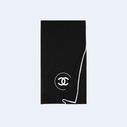 샤넬 CC로고 캐시미어 블랙 스카프