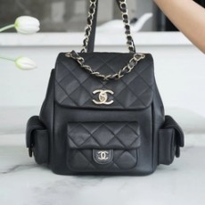 샤넬 23K 뉴 듀마백 라지 블랙