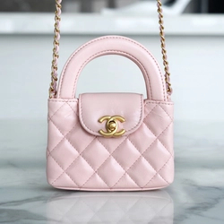 샤넬 23FW 켈리백 미니 핑크 금장 AS4416