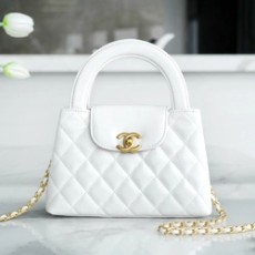 샤넬 23FW 켈리백 미니 화이트 금장 AS4416