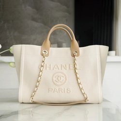 샤넬 진주 로고 도빌백