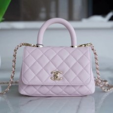 샤넬 코코핸들 핑크 미니 캐비어
