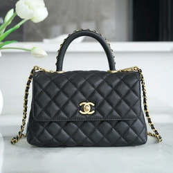 샤넬 코코핸들 체인 블랙 스몰 캐비어