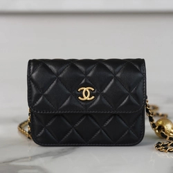 샤넬 WOC 골드볼 퀼팅 체인 미니백