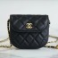 샤넬 WOC 골드볼 퀼팅 체인 웨이스트 미니백