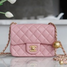 샤넬 쁘띠삭 골드볼 플랩백 뉴미니 핑크