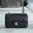 샤넬 클래식 미니 블랙 은장 캐비어