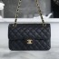 샤넬 클래식 스몰 블랙 금장 캐비어