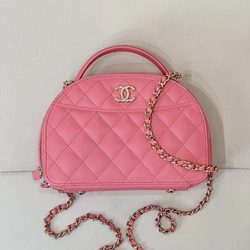 샤넬 25C 볼링백 크루즈 하프문 탑핸들 AP4438