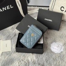 샤넬 클래식 지퍼 카드 지갑 캐비어 AP1650