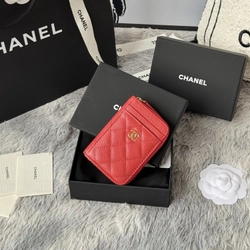 샤넬 클래식 지퍼 카드 지갑 캐비어 AP1650