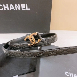 샤넬 CC  레더  벨트