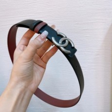 샤넬 CC 로고 소가죽 양면 벨트
