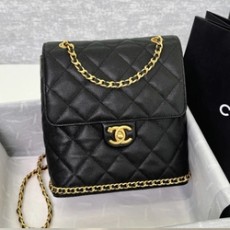 샤넬 멜로디 체인 캐비어 백팩