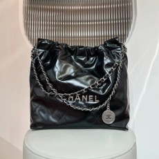 샤넬 22백 스몰 블랙 은장