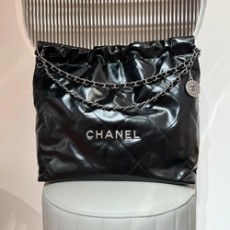 샤넬 22백 미디움 블랙 은장