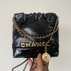 샤넬 24SS 22백 미니 블랙 금장